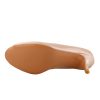 Women's Classic Open Toe Low Kitten Heel Sandals Slip On Medium Heel Peep Toe Dress Pumps