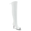 Women's Peep Toe Thigh High Boots Over The Knee Boot Sexy Stiletto Heel Lace Up Open Toe Pull on Long Boots