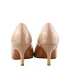 Women's Classic Open Toe Low Kitten Heel Sandals Slip On Medium Heel Peep Toe Dress Pumps