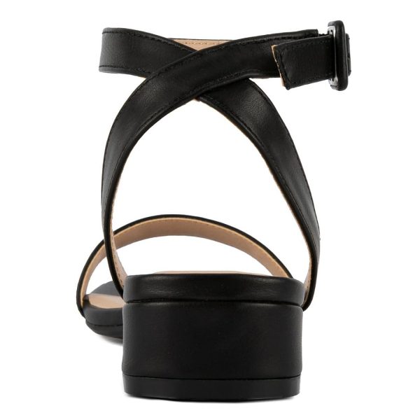 Women's Low Block Heel Dress Sandals – Ankle Strap Open Toe Comfortable Walking Heels for Casual, Party, or Work