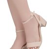 Women's Low Heels – 2.75 Inch Chunky Block Heeled Sandals | Clear Sandals, Open Toe Dressy Short Heels with Ankle Strap for