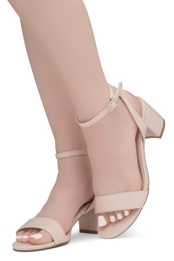 Women's Low Heels – 2.75 Inch Chunky Block Heeled Sandals | Clear Sandals, Open Toe Dressy Short Heels with Ankle Strap for