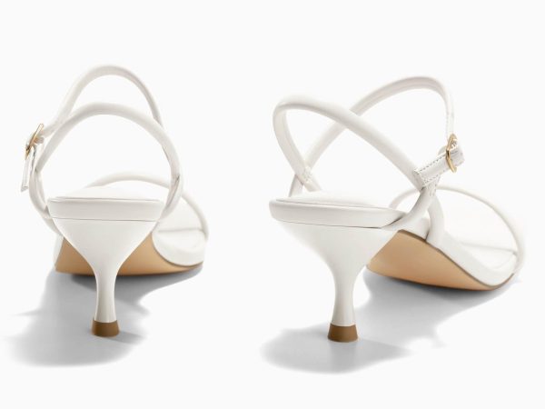 Womens Strappy Kitten Heels Open Square Toe Sandals Buckle Ankle Strap Summer Dress Shoes