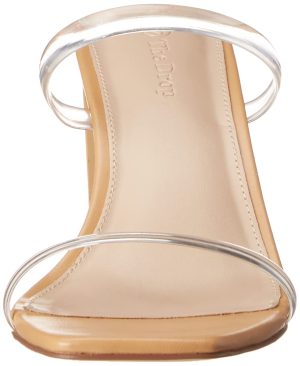 Women's Avery Square Toe Two Strap High Heeled Sandal