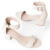 Mimi Ankle Strap Kitten Heel Sandal