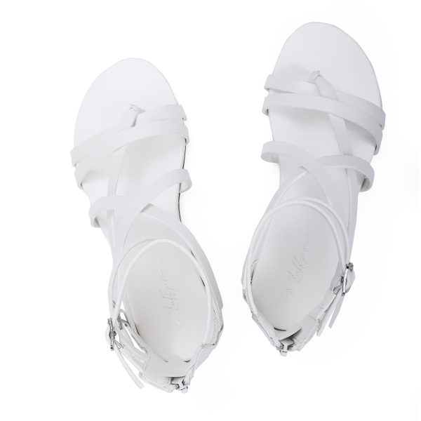 Women's Gladiator Strap Sandals Flat Fisherman Thong Cross Strappy Sandals
