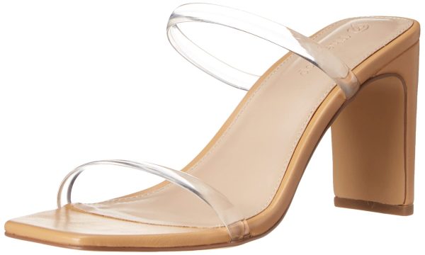 Women's Avery Square Toe Two Strap High Heeled Sandal