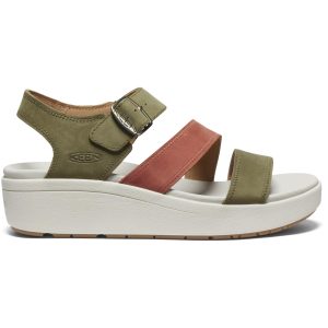 Women's Ellecity Backstrap Open Toe Adjustable Comfortable Platform Wedge Sandal