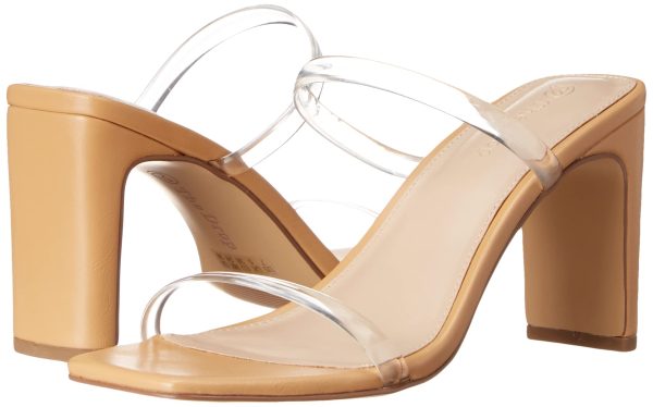Women's Avery Square Toe Two Strap High Heeled Sandal