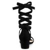 Women's Open Toe Block Heel Lace Up Heels Heel Sandals