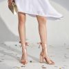 Pink Purple Nude Red Black Heels for Women, Lace Up Chunky Heels for Women, Strappy Heels for Women Sandals, High Platform