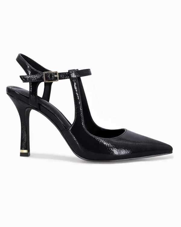 Womens High Heels Pointed Toe Ankle Strap Pumps Patent Leather Sexy Stiletto Office Wedding Dress Shoes
