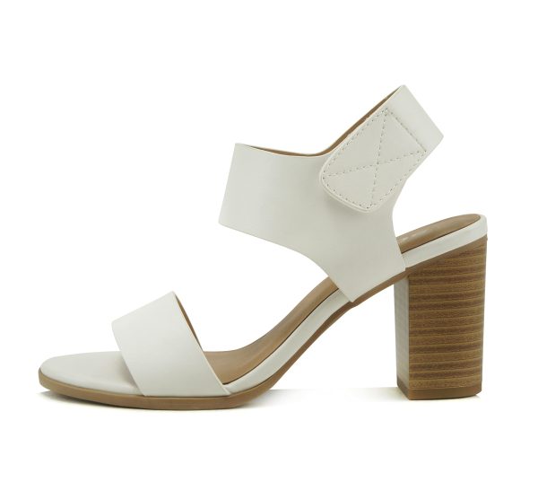Topshoeave Wait Womens Open Toe Chunky Heel Ankle Strap Shoes Block High Heel Dress Sandals