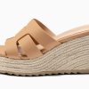 Women's Wedge Sandals Platform Espadrille Heels Open Toe Strappy Slip On Casual Summer Slide Shoes