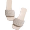 Glitter Sandals Sparkly Sandals Casual Rhinestone Slides Bling Open Toe Sandals