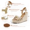 Sandals for Women, Platform Ankle Strap Womens Sandals Open Toe Espadrille Wedge Sandals for Women Concise Casual Summer Womens
