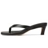 Kitten Heels Sandals for Women Square Open Toe Flip Flops Strappy Heels for Women Sandals Slides