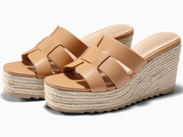 Women's Wedge Sandals Platform Espadrille Heels Open Toe Strappy Slip On Casual Summer Slide Shoes
