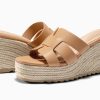 Women's Wedge Sandals Platform Espadrille Heels Open Toe Strappy Slip On Casual Summer Slide Shoes