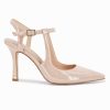Womens High Heels Pointed Toe Ankle Strap Pumps Patent Leather Sexy Stiletto Office Wedding Dress Shoes