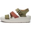 Women's Ellecity Backstrap Open Toe Adjustable Comfortable Platform Wedge Sandal