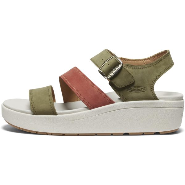 Women's Ellecity Backstrap Open Toe Adjustable Comfortable Platform Wedge Sandal
