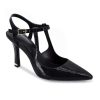 Womens High Heels Pointed Toe Ankle Strap Pumps Patent Leather Sexy Stiletto Office Wedding Dress Shoes