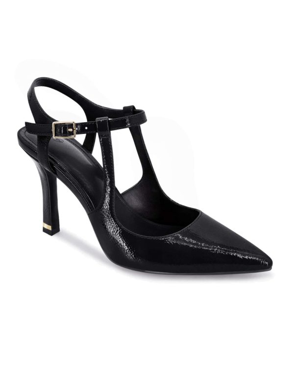Womens High Heels Pointed Toe Ankle Strap Pumps Patent Leather Sexy Stiletto Office Wedding Dress Shoes