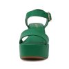 Launch ~ Women Open Toe Ankle Strap Platform Chunky High Heeled Sandal