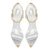 Black Pumps for Women Gold Chain Ankle Strap Open Toe Pointed Toe Stiletto High Heels for Formal Events Weddings Parties and