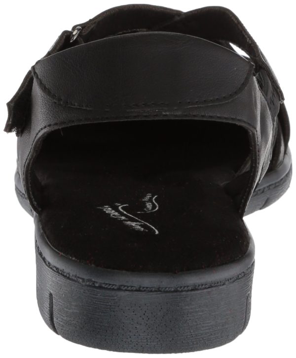 Womens Garrett Faux Leather Strappy Flat Sandals
