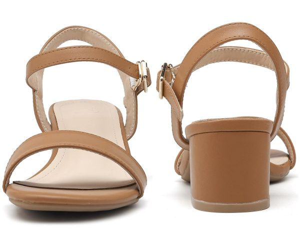 Women's Open Toe Ankle Strap Glitter Low Block Chunky Heels Sandals Dress Pumps Shoes