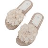 Women's Bow Summr Flat Sandals Open Toe Sandals Slip On Slides