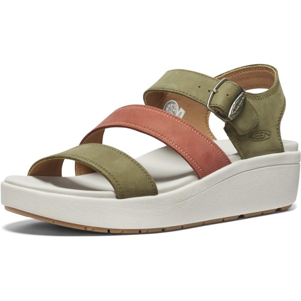 Women's Ellecity Backstrap Open Toe Adjustable Comfortable Platform Wedge Sandal