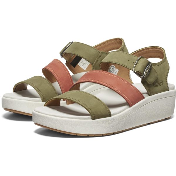 Women's Ellecity Backstrap Open Toe Adjustable Comfortable Platform Wedge Sandal