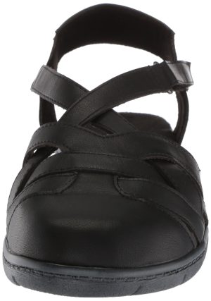 Womens Garrett Faux Leather Strappy Flat Sandals