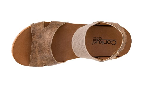 Women's Better With Time 2-Inch Wedge - Timeless Wide Toe Strap With Cut Outs, Elastic Gore Strap Around Ankle, And EVA Insoles