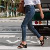 Women's Braided Heeled Sandals Square Open Toe Summer Heels Slip On Dressy Sandals with Chunky Heel 3.35 Inch