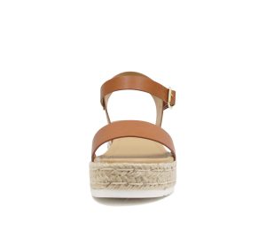 CLIP ~ Women Open Toe Ankle Strap Platform Espadrille Sandal