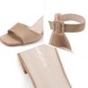 Sandals For Women 2025 Women's Ankle Strap Block Heels Dress Shoes Open Toe Heeled Sandals