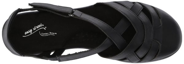 Womens Garrett Faux Leather Strappy Flat Sandals