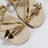 Women's Heart Decor Outdoors Flat Sandals Open Toe Summer Solid Plain Slide Sandals