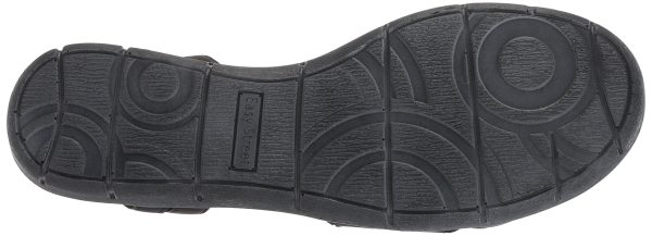 Womens Garrett Faux Leather Strappy Flat Sandals