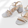 Women's Strappy Low Chunky Block Heel Sandals Open Toe Dress Shoes