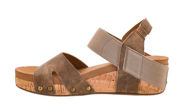 Women's Better With Time 2-Inch Wedge - Timeless Wide Toe Strap With Cut Outs, Elastic Gore Strap Around Ankle, And EVA Insoles