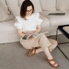 Womens Sandals Flats Shoes: Dressy Summer Flat Sandals for Women Open Toe - Bohemian Casual Beach Shoes Elastic Ankle Strap