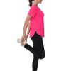 Womens Workout Tops Short Sleeve T Shirts Moisture Wicking Yoga Gym Running Hiking V Neck Athletic Tee