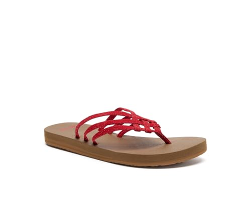 Yoga Sandy II Sparkle | Flip Flops for Women | Yoga Sandals For Women | Women's Beach Sandals | Memory Foam Footbed