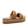 Womens Yoga Twist-N-Slide Sandal | Platform Sandals for Women | Yoga Mat Footbed with 1.25" Platform