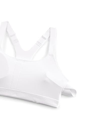 Butterlift Womens Racerback Padded Sports Bras - Medium Impact Scoop Neck Adjustable Straps Gym Workout Top